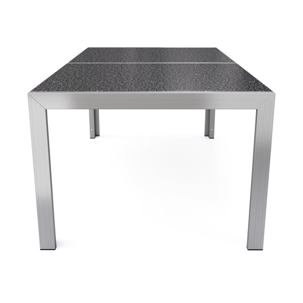 Granittisch 180 cm mit Edelstahl