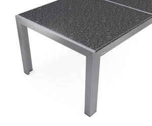 Granittisch 180 cm mit Edelstahl