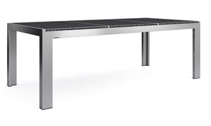 Granite table, stainless steel, 200 x 95 x 75 cm