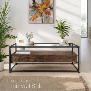 Lowboard Maidenhead 121,5x41,5x50,5cm Industrial dunkelbraun
