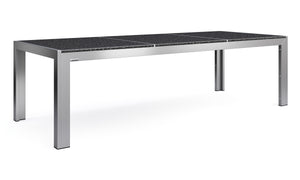 Granittisch Edelstahl 240 x 95 x 75 cm
