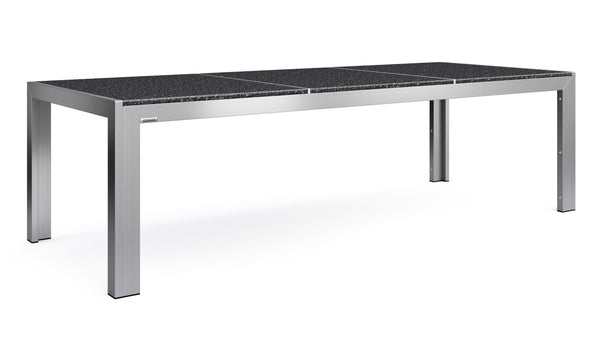 Granittisch Edelstahl 240 x 95 x 75 cm