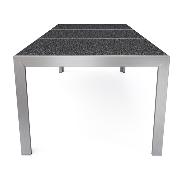 Granittisch Edelstahl 240 x 95 x 75 cm