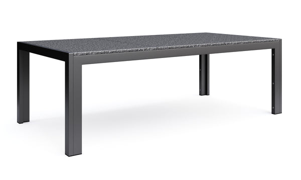 Granittisch 190 x 95 x 75 schwarz