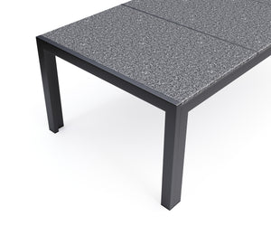 Granittisch 190 x 95 x 75 schwarz