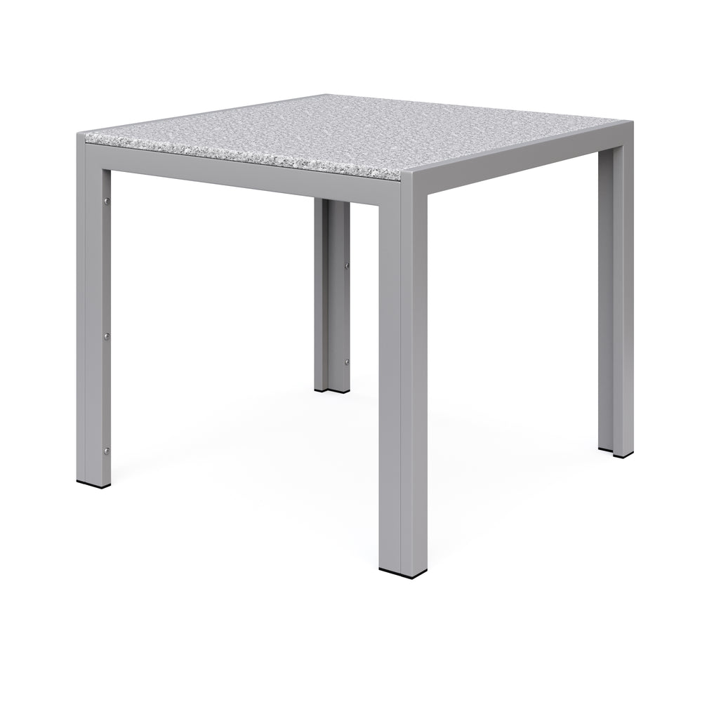 Granite table 80 x 80 x 76 cm gray