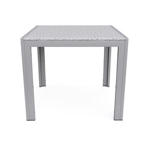 Granittisch 80 x 80 x 76 cm grau