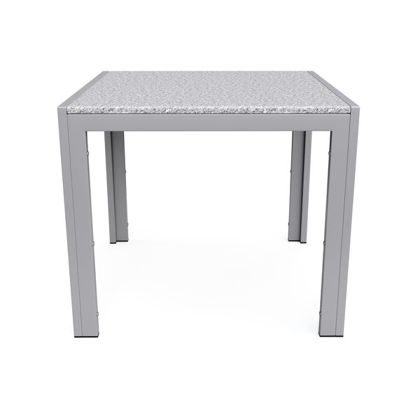 Granittisch 80 x 80 x 76 cm grau