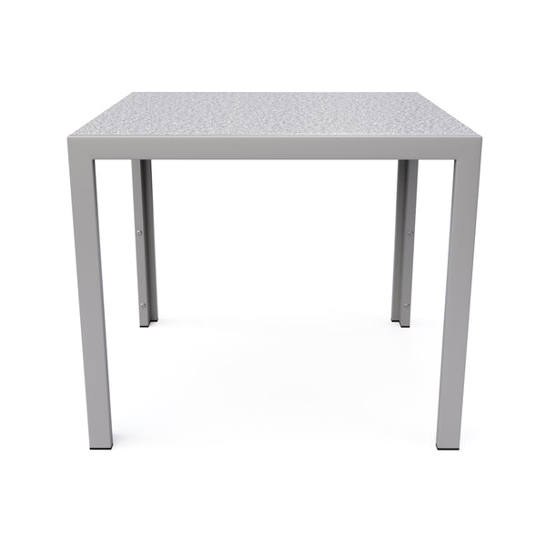Granittisch 80 x 80 x 76 cm grau