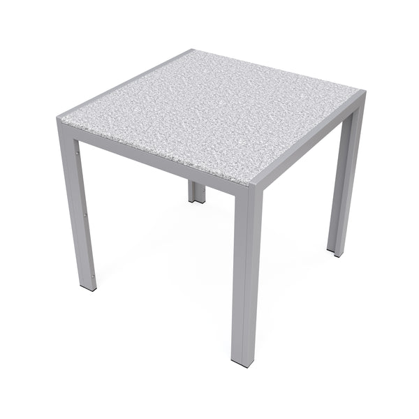 Granittisch 80 x 80 x 76 cm grau
