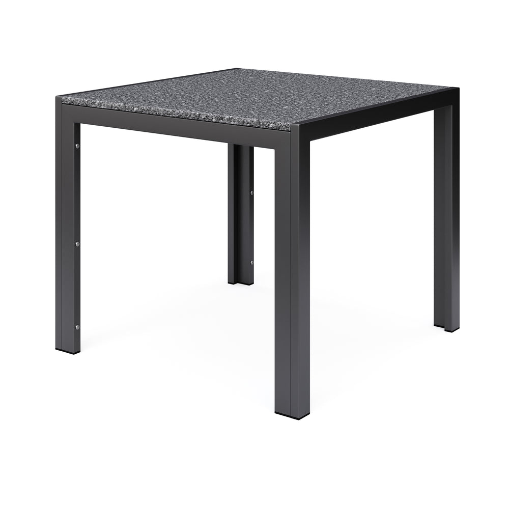 Granite table 80 x 80 x 76 cm black