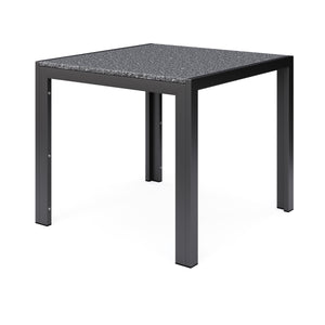 Granittisch 80 x 80 x 76 cm schwarz