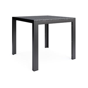 Granittisch 80 x 80 x 76 cm schwarz