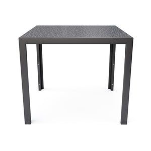 Granittisch 80 x 80 x 76 cm schwarz