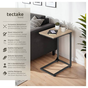 Beistelltisch Erie 40x30x63cm Industrial Holz hell, Eiche Sonoma