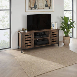 TV-Board Carlow Industrial Holz dunkel, rustikal