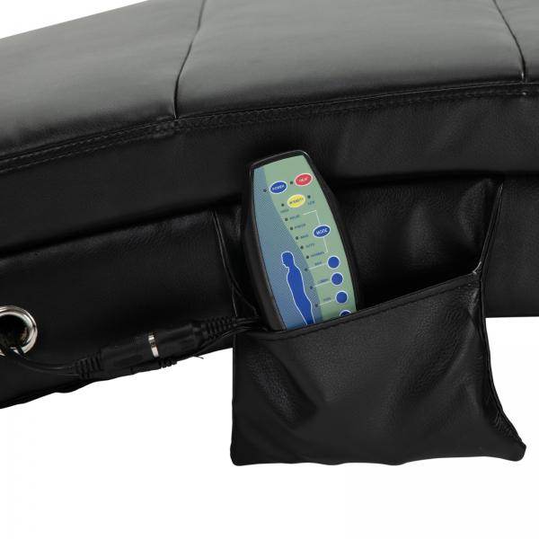 Liegesessel Fernsehsessel mit Zero-G Lounge Kunstleder Massage MDF Metall Schwarz