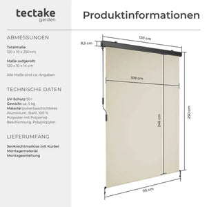 Senkrechtmarkise Eloise