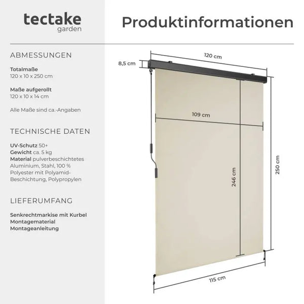 Senkrechtmarkise Eloise