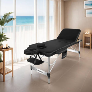3 Zonen Massageliege Phuket schwarz