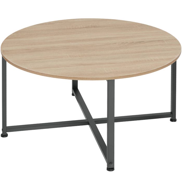 Couchtisch Aberdeen Industrial Holz hell, Eiche Sonoma