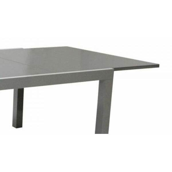 Ausziehtisch 180/240x100cm, Aluminium + Glas