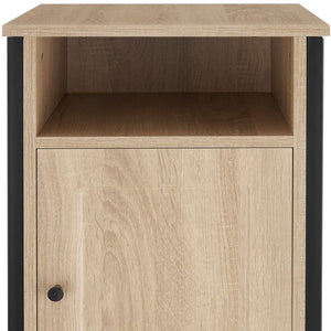 Nachttisch Blackburn 40x42x60,5cm Industrial Holz hell, Eiche Sonoma