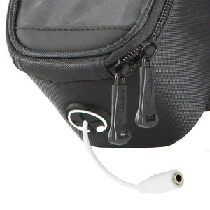 Fahrradtasche mit Rahmen-Befestigung für Smartphones schwarz/grau/blau 20,5 x 10 x 10,5 cm