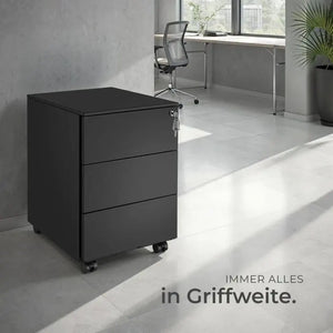 Aktenrollschrank Magna schwarz