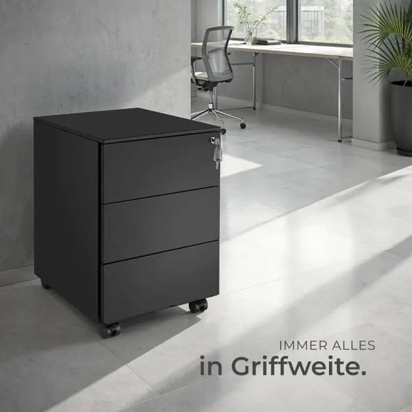 Aktenrollschrank Magna schwarz