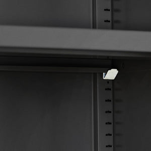 Ensemble de 2 classeurs à 5 étagères - noir