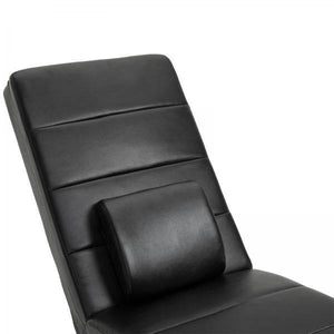 Liegesessel Fernsehsessel mit Zero-G Lounge Kunstleder Massage MDF Metall Schwarz