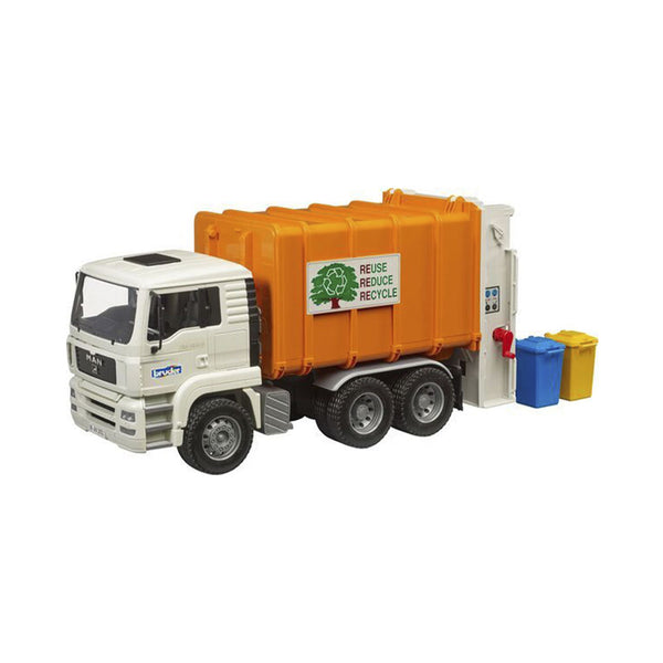 Camion à ordures à chargement arrière Bruder MAN