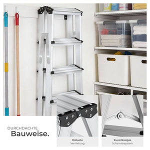 Doppelseitige Aluminium Trittleiter
