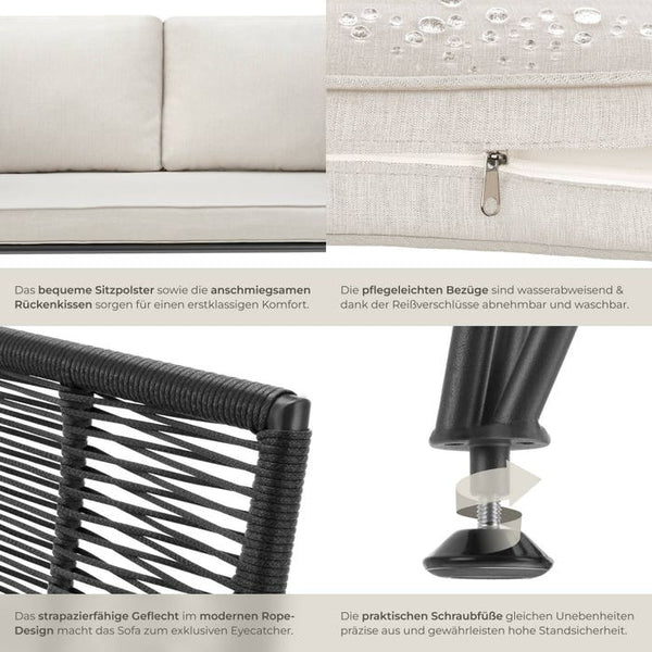 Garten-Loungesofa Sundo