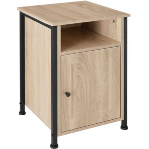 Nachttisch Blackburn 40x42x60,5cm Industrial Holz hell, Eiche Sonoma