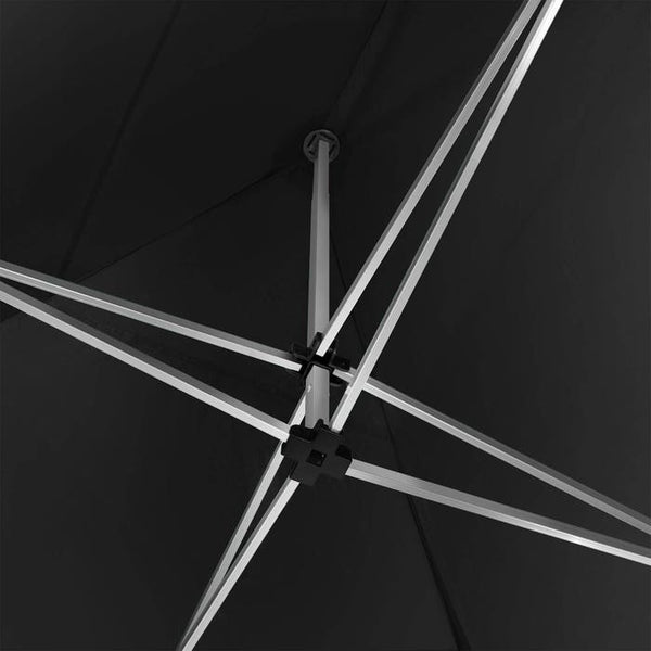 Faltbarer Garten Pavillon 3x3m mit 4 Seitenteilen schwarz