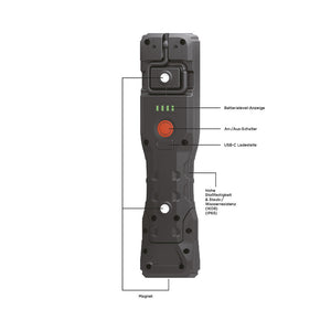 PROJAHN POWER LED Akku Hand-Arbeitslampe PJ-HL1200 Wiederaufladbar