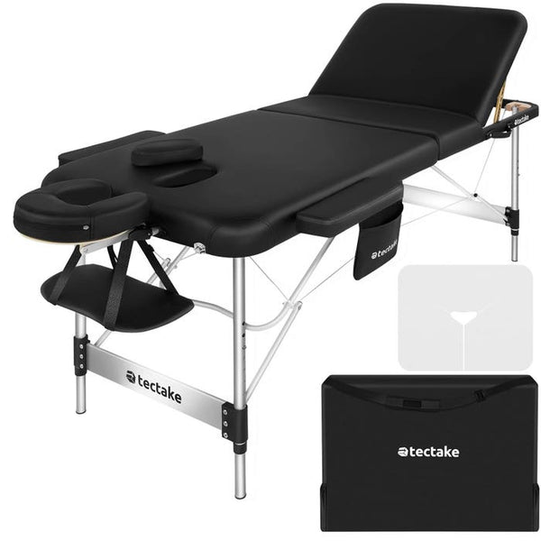 3 Zonen Massageliege Phuket schwarz