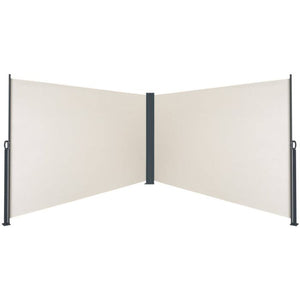 Doppel-Seitenmarkise beige 180 x 600 cm