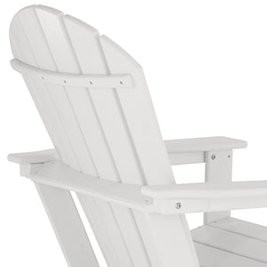 Gartenstuhl im Adirondack-Design weiss/weiss
