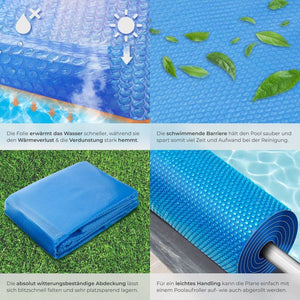 Poolabdeckung Solarfolie rund Ø 250 cm