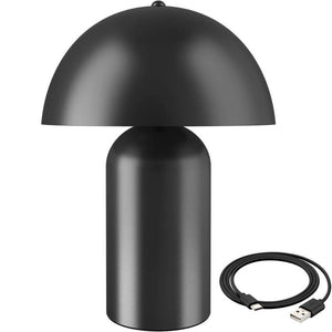Retro-Tischlampe Kade schwarz
