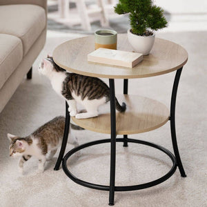 Beistelltisch Saint Louis Industrial Holz hell, Eiche Sonoma