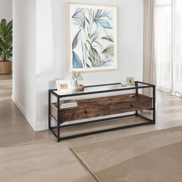 Lowboard Maidenhead 121,5x41,5x50,5cm Industrial dunkelbraun