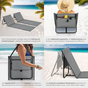 2er Set Strandmatte Mina
