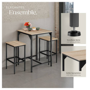 Set da bar Inverness Industrial marrone chiaro