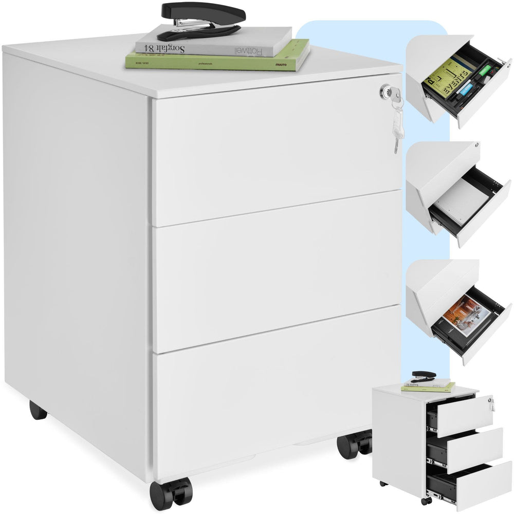 Magna white filing cabinet
