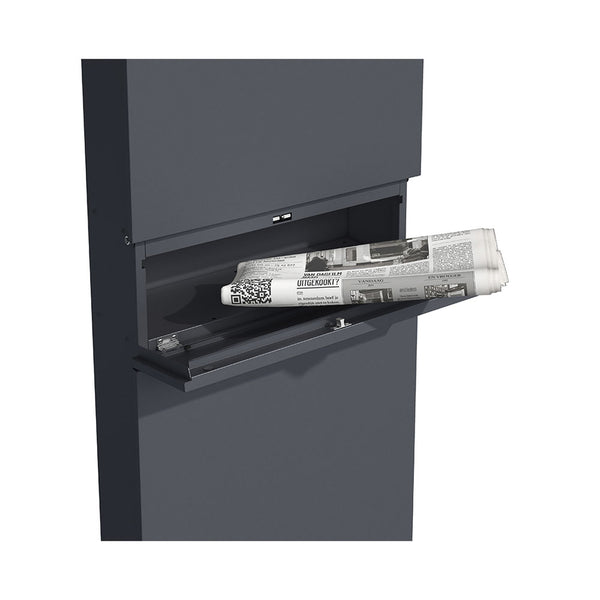 Boîte aux lettres Holmberg étroite pour colis 39,5 x 14,2 x 115 cm anthracite