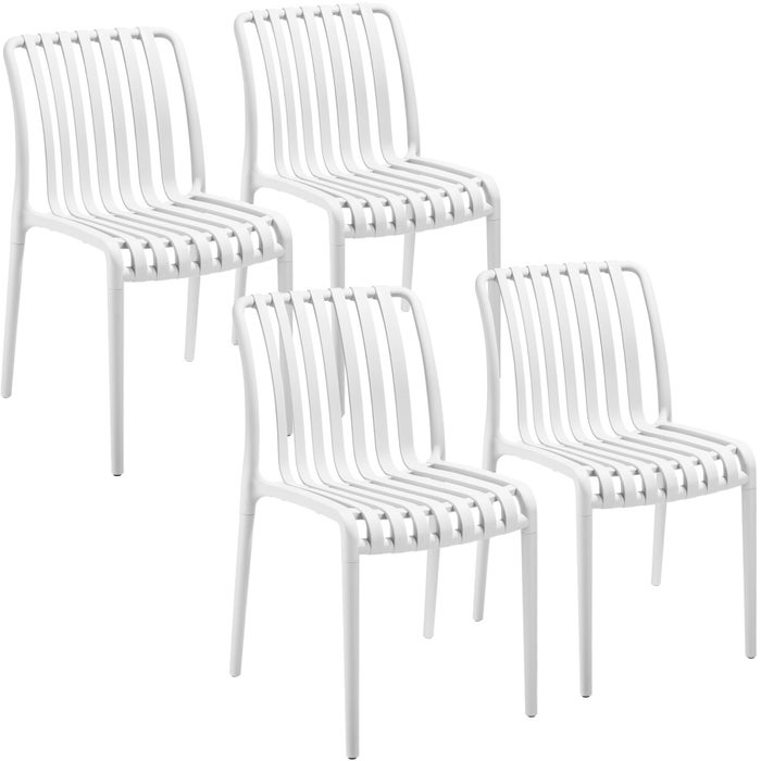 Gartenstühle Alcudia creme 4er Set